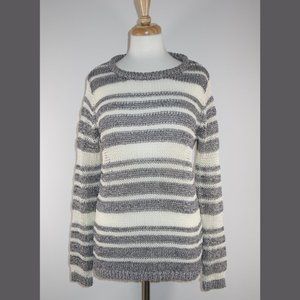 Rag & Bone Grey and White stripe sweater - size M